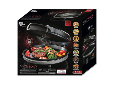 מכשיר בישול רב-תכליתי ANYCOOK 32cm שחור Food Appeal
