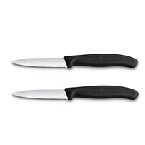זוג סכיני ירקות משונן להב שפיץ Victorinox 8cm