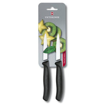 זוג סכיני ירקות משונן להב שפיץ Victorinox 8cm