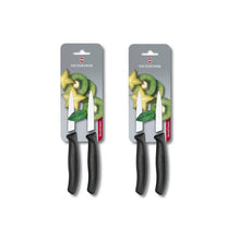 מארז 4 סכיני ירקות שחור משונן להב שפיץ Victorinox 8cm