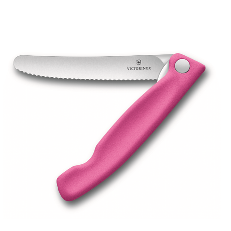 סכין ירקות מתקפלת להב משונן Victorinox