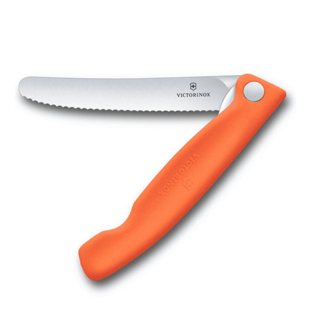 סכין ירקות מתקפלת להב משונן Victorinox