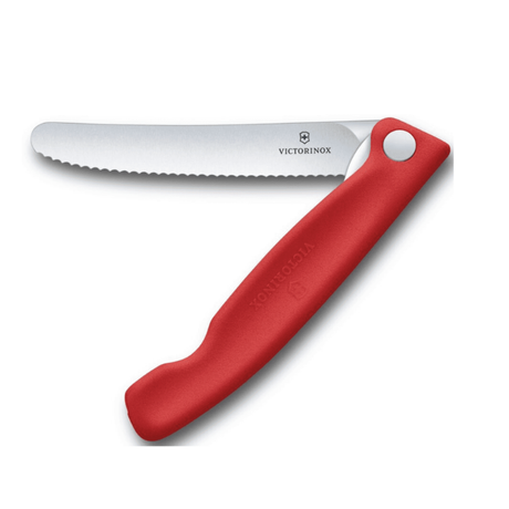 סכין ירקות מתקפלת להב משונן Victorinox