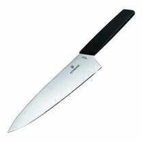 סכין שף רחבה 20cm ידית שחורה  Victorinox