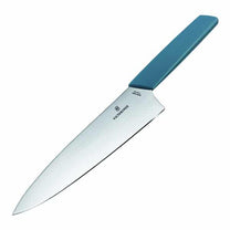 סכין שף רחבה 20cm ידית כחולה  Victorinox