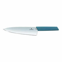 סכין שף רחבה 20cm ידית כחולה  Victorinox