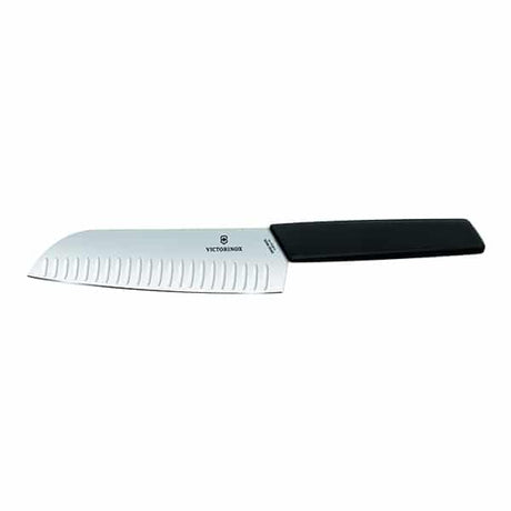 סכין סנטוקו 17cm ידית שחורה  Victorinox