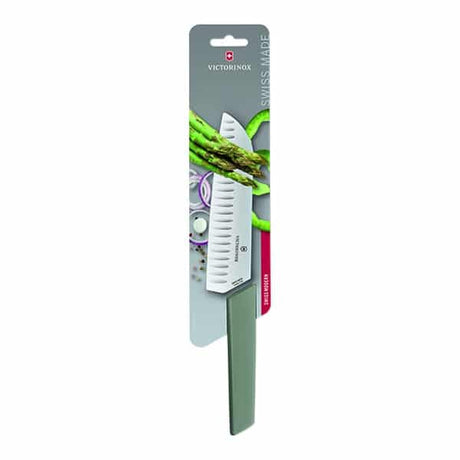 סכין סנטוקו 17cm ידית ירוקה Victorinox