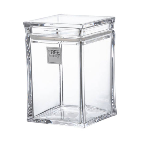 מיכל אחסון FREE אקרילי מרובע 800ml