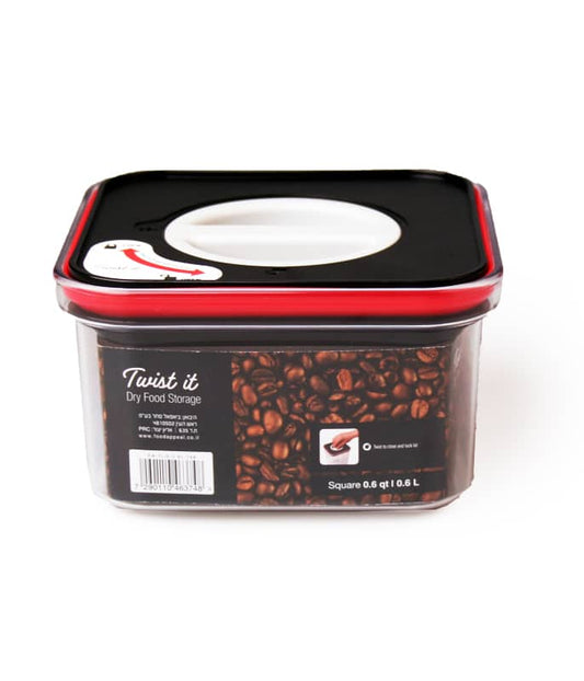 קופסת אחסון Twist it מרובעת Food appeal 550ml
