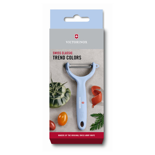 קולפן Y משונן Victorinox צבע כחול פסטל