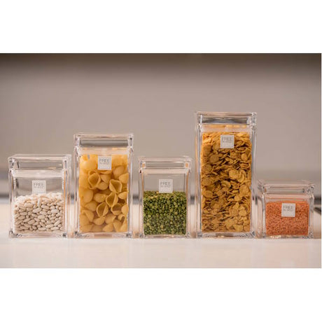 מיכל אחסון מרובע FREE אקרילי 1.8 ליטר